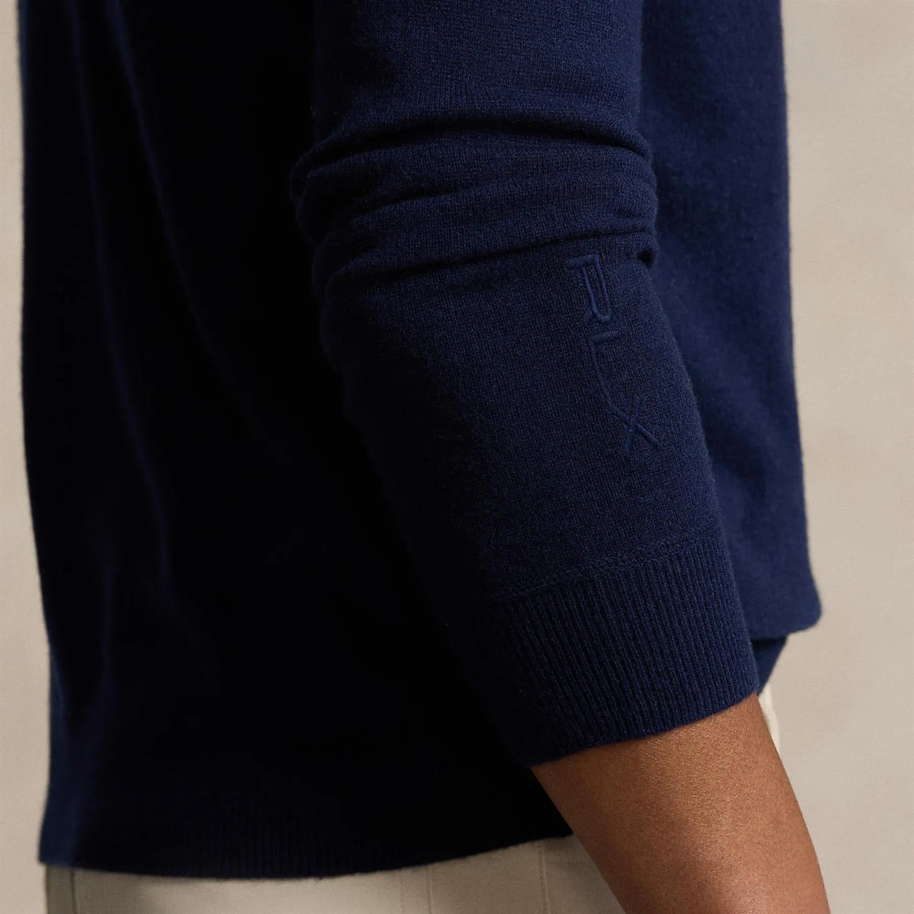 Washable Cashmere Hooded Sweater Refined Navy - AW24