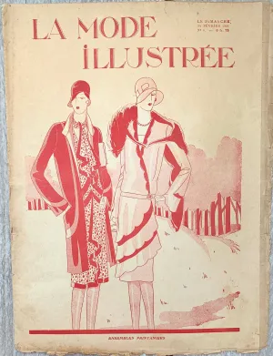 Wedding Dresses in Feb 1929 French Fashion Paper La Mode Illustree