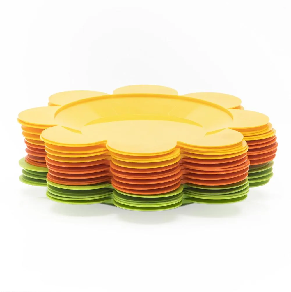 Yellow Flower Plates