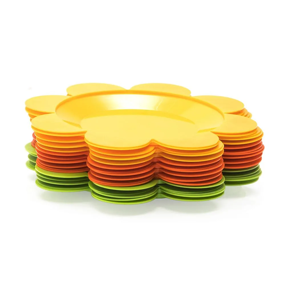 Yellow Flower Plates